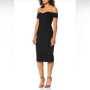 Dress the Population Size S/P Black Bailey Dress